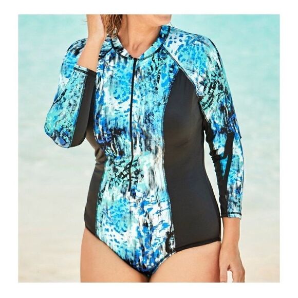 Swimsuits For All Other - Swimsuits for all Long Sleeve One Piece (size 30)